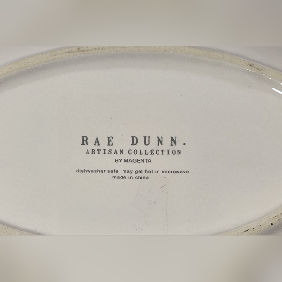 NEW RAE DUNN JULY FOURTH / BREATHE SNACK PLATE  ARTISAN COLLECTION BY MAGENTA - Picture 6 of 8